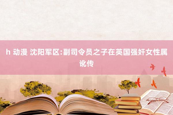 h 动漫 沈阳军区:副司令员之子在英国强奸女性属讹传